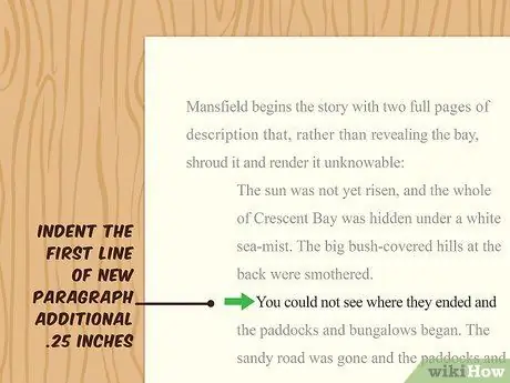 Форматирование цитаты в MLA Шаг 8