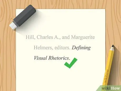 Цитируйте книги в библиографиях MLA Шаг 7