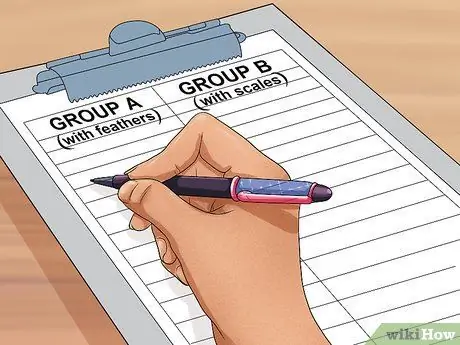 Сделайте дихотомический ключ Шаг 5