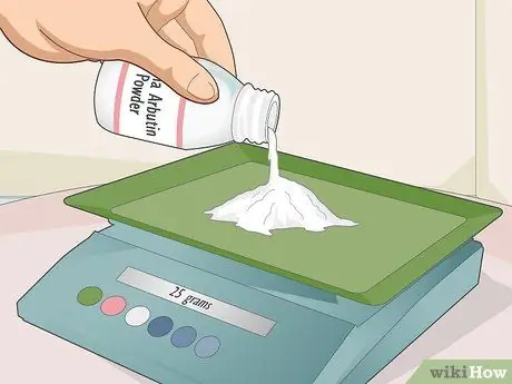 Смешайте порошок альфа-арбутина, шаг 2