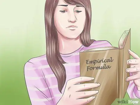 Найдите эмпирическую формулу. Шаг 1