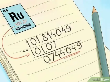 Расчет дефекта массы, шаг 3