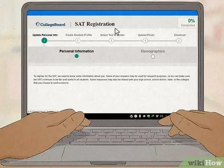 Зарегистрируйтесь для прохождения предметных тестов SAT Шаг 3
