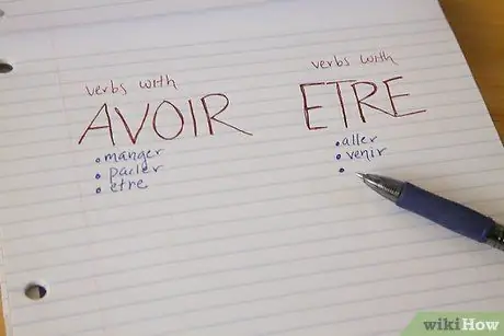 Учите глаголы прошедшего времени на французском, шаг 3