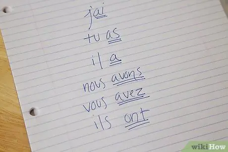 Выучите глаголы прошедшего времени на французском языке, шаг 4