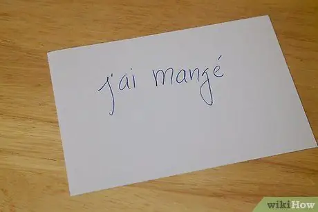 Учите глаголы прошедшего времени на французском языке Шаг 4, пункт 1