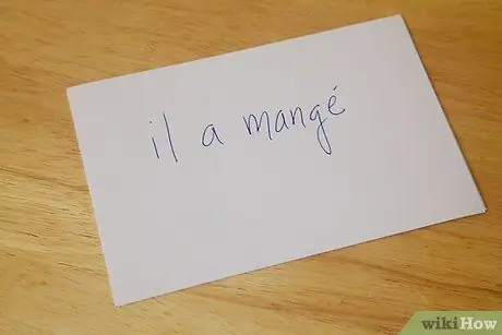 Выучите глаголы прошедшего времени на французском языке. Шаг 4, пункт 3