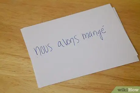 Выучите глаголы прошедшего времени на французском языке. Шаг 4, пункт 4