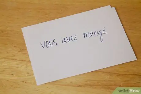 Выучите глаголы прошедшего времени на французском языке. Шаг 4, пункт 5