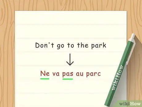 Используйте императив во французском, шаг 3