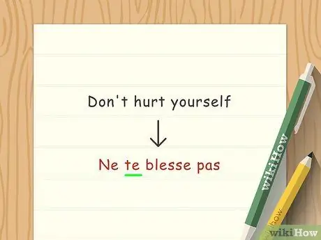 Используйте императив во французском Шаге 7