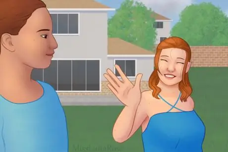 Женщина предлагает мужчине до свидания