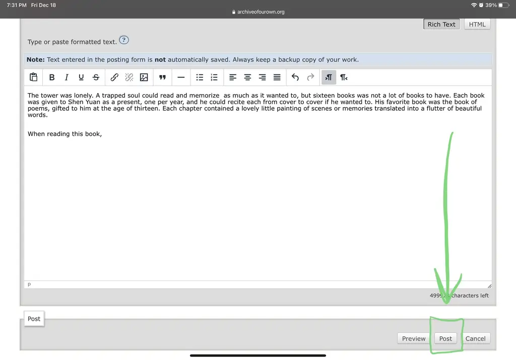 Как опубликовать фанфики на Ao3 (наш собственный архив)