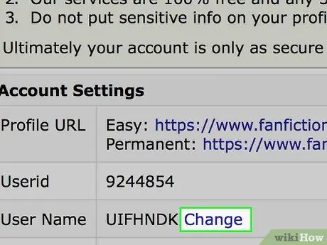 Избавьтесь от своей учетной записи на Fanfiction.net Шаг 2