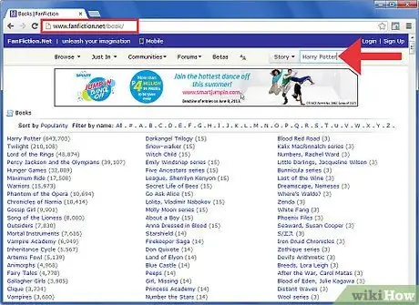 Читать истории на FanFiction. Net Шаг 2