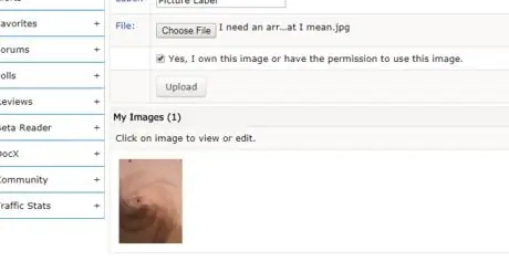 Загрузите изображение на Fanfiction.net step 11
