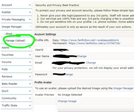 Загрузите изображение на Fanfiction.net step 4