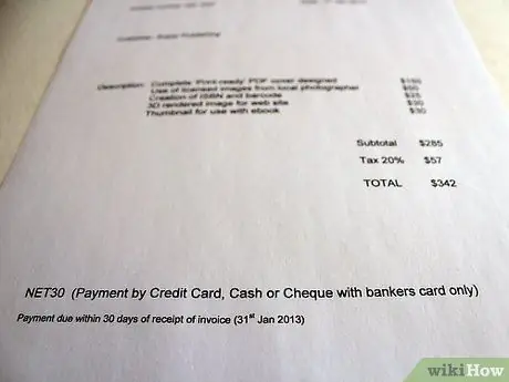 Подготовьте счет-фактуру клиента Шаг 9