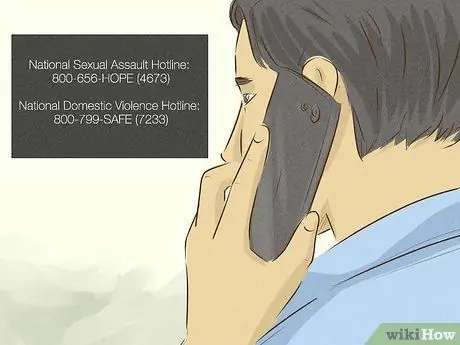 Найдите поддержку после сексуального насилия Шаг 2