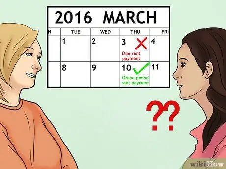 Получите льготный период для арендной платы Шаг 3