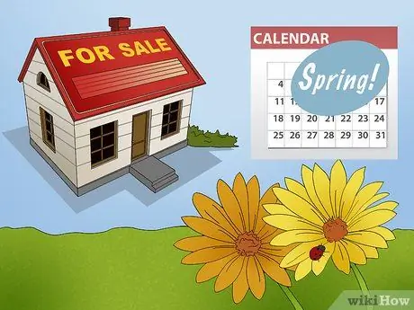 Выберите лучшее время года для продажи дома Шаг 1
