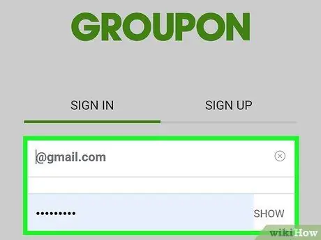Удаление учетной записи Groupon на Android Шаг 3