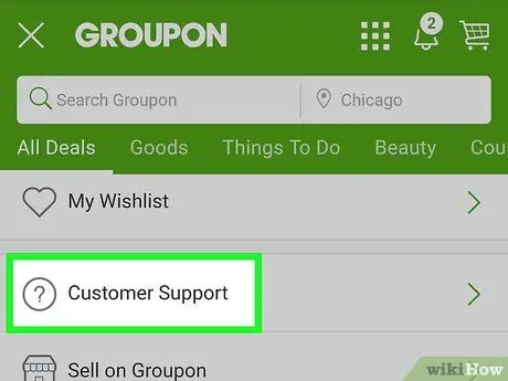 Удаление учетной записи Groupon на Android Шаг 5