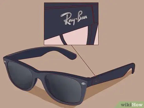 Определите, являются ли солнцезащитные очки Ray Ban подделкой Шаг 8