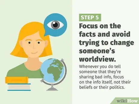 Скажите кому-нибудь, что они поделились дезинформацией Шаг 11