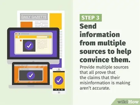 Скажите кому-нибудь, что они поделились дезинформацией Шаг 16