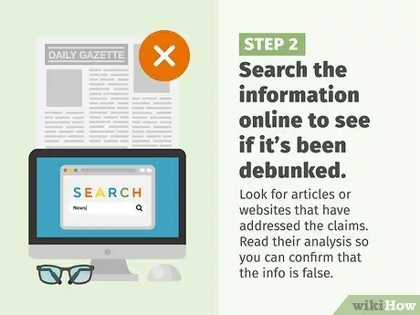 Скажите кому-нибудь, что они поделились дезинформацией Шаг 2
