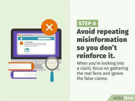 Скажите кому-нибудь, что они поделились дезинформацией Шаг 6