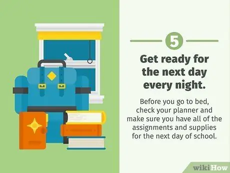 Будьте организованы в школе Шаг 14