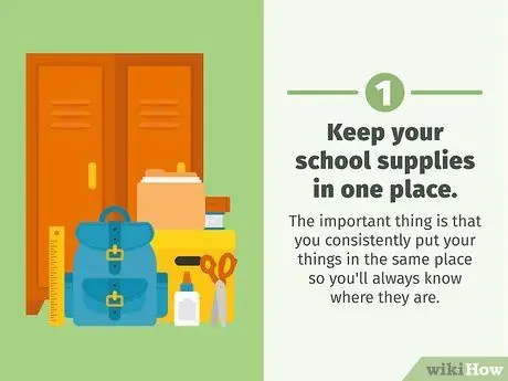 Будьте организованы в школе Шаг 15