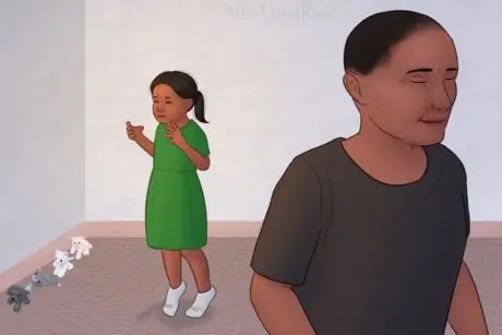 Родитель расслабляется, пока аутичный ребенок Stim