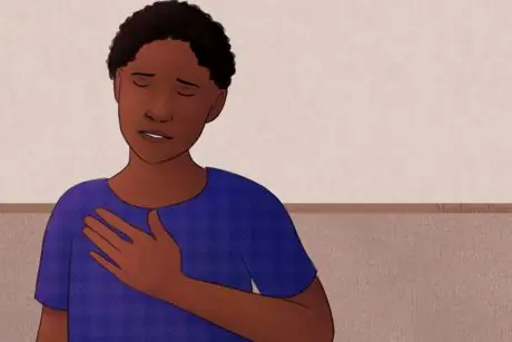 Sad Guy Takes Deep Breath