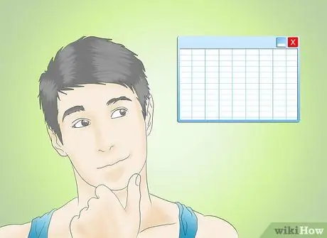 Создайте семейный план питания в Excel, шаг 2