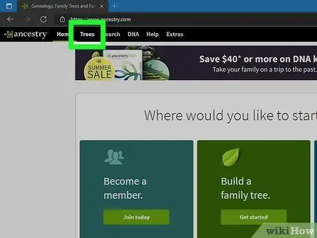 Изменить семейные отношения на Ancestry.com Шаг 1