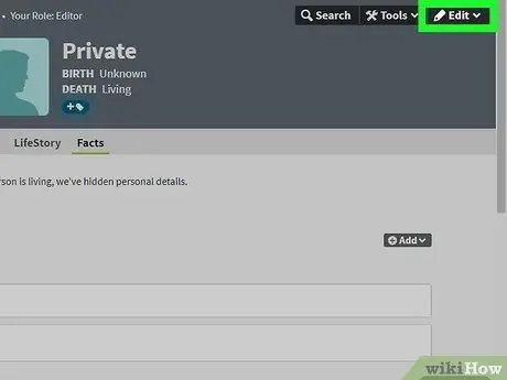 Изменить семейные отношения на Ancestry.com Шаг 4