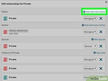 Изменить семейные отношения на Ancestry.com Шаг 7