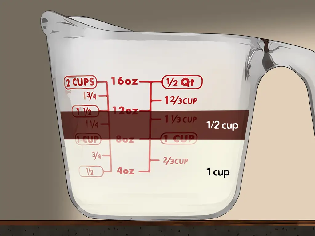 3 способа измерения влажных ингредиентов