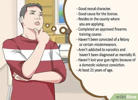 Подать заявку на CCW в Калифорнии Шаг 1