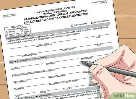 Подать заявку на CCW в Калифорнии Шаг 6