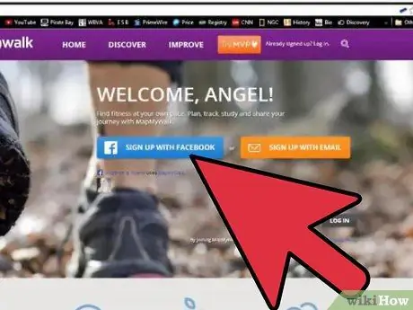Составьте карту своей прогулки на MapMyWalk Шаг 1