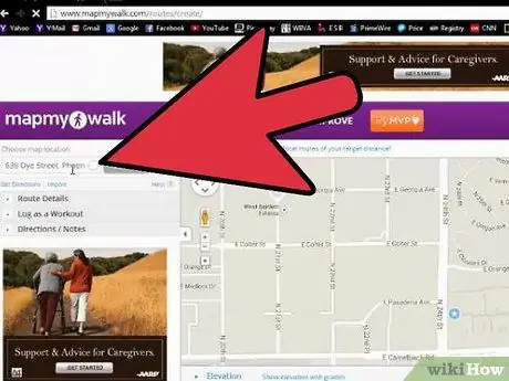 Составьте карту своей прогулки на MapMyWalk Шаг 3