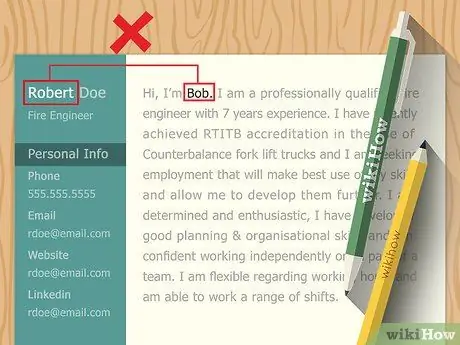 Укажите свой псевдоним в резюме. Шаг 9