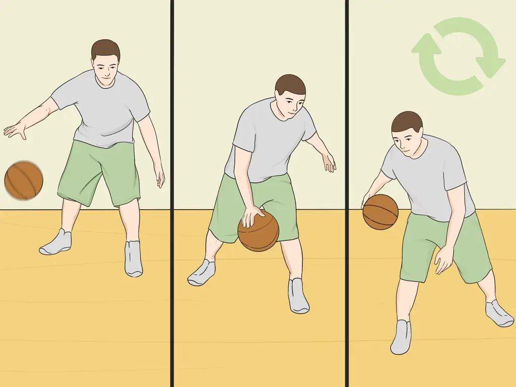 Как вести баскетбольный мяч между ног (с иллюстрациями)