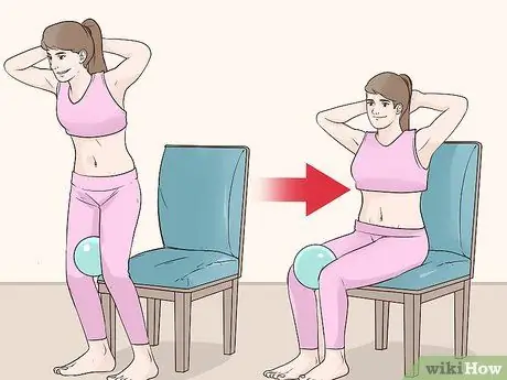 Выполните упражнение сидя-стоя, шаг 4