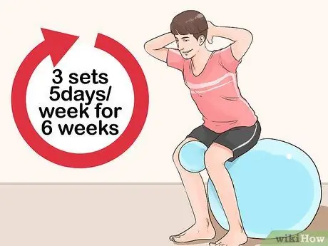 Выполните упражнение сидя-стоя, шаг 7