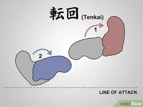 До Тай Сабаки (смещение тела в боевых искусствах) Шаг 3